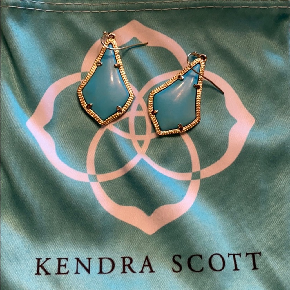 Kendra Scott Alex Turquoise/Gold Earrings